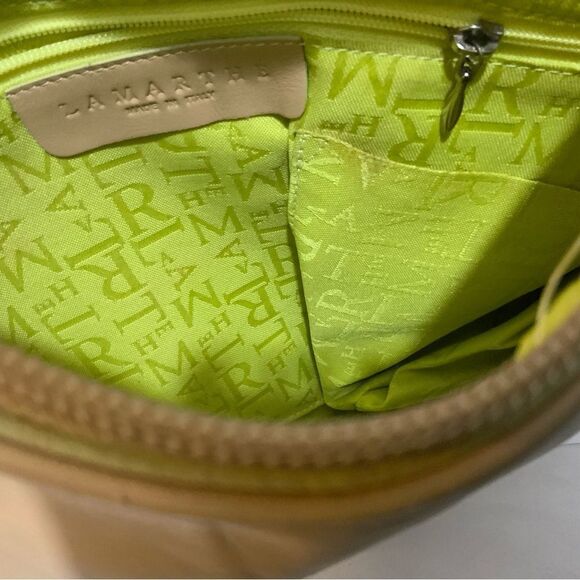 Lamarthe Leather shoulder Bag chain strap accent made in Italy - Picture 6 of 9